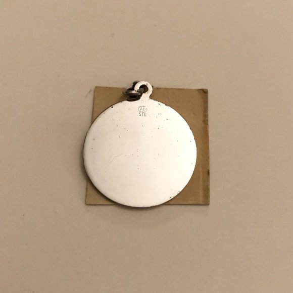 NWOT Antique Caco Sterling Silver BLESSED EVENT Baby Booties Charm - Picture 2 of 4